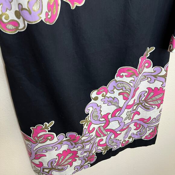 Lily Pulitzer Shauna Tunic Black Pink 3/4 Sleeve Dress 6 - Picture 4 of 12